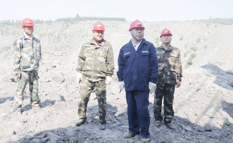 张秉德到新岭矿调研检查指导工作